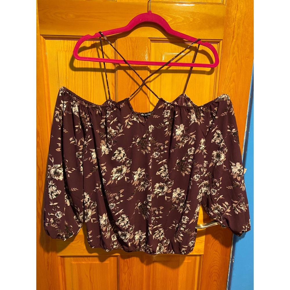 “Charlotte Russe” Off the Shoulder Shirt